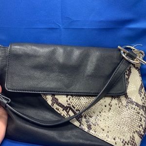 Vince Camuto snakeskin black purse